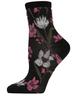 MeMoi Blossom Twist Anklet Sock
