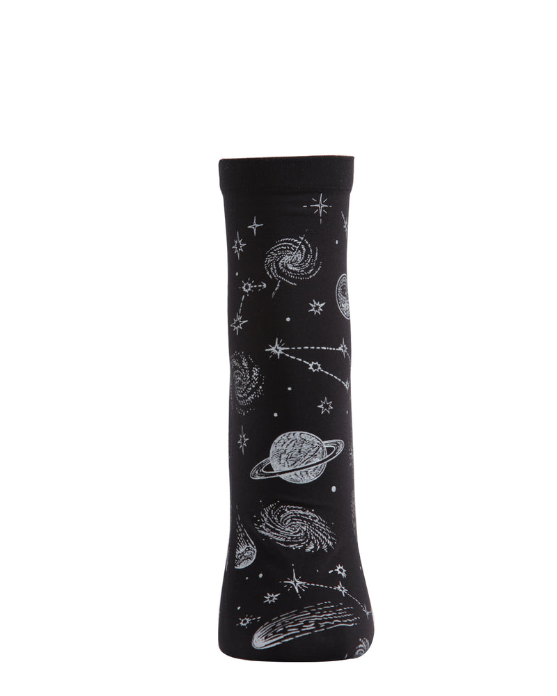 MeMoi Cosmos Print Anklet Socks