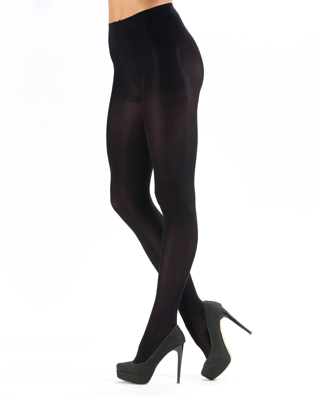 Women's Levante Opaque Double Layer Microfiber Tights : Color: Carbon
