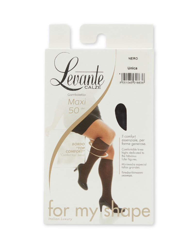 Levante Women's Plus Size Opaque Knee High Stockings