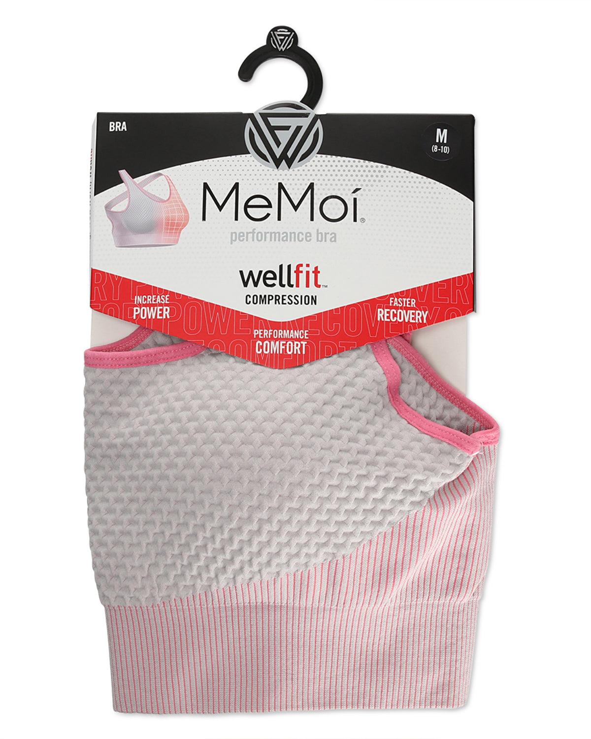 Women's Seamless Medium Impact Anti-Microbial Sports Bra : Color: Pink