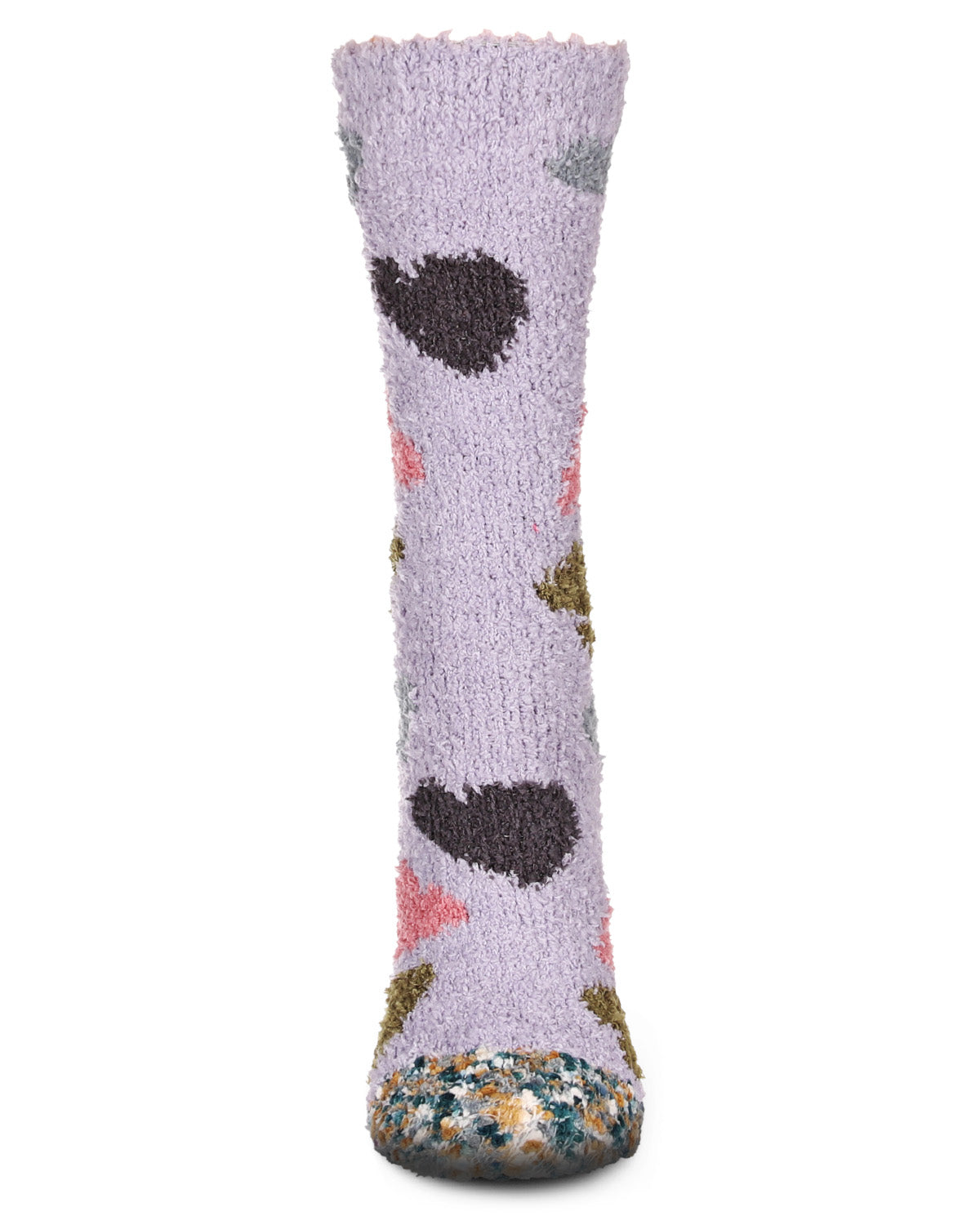 Women's Plenty 'O Hearts Multicolor Cozy Crew Socks : Color: Ivory