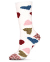 Women's Plenty 'O Hearts Multicolor Cozy Crew Socks : Color: Ivory