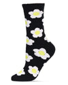 Women's Daisy Super Soft Cozy Crew Socks : Color: Black