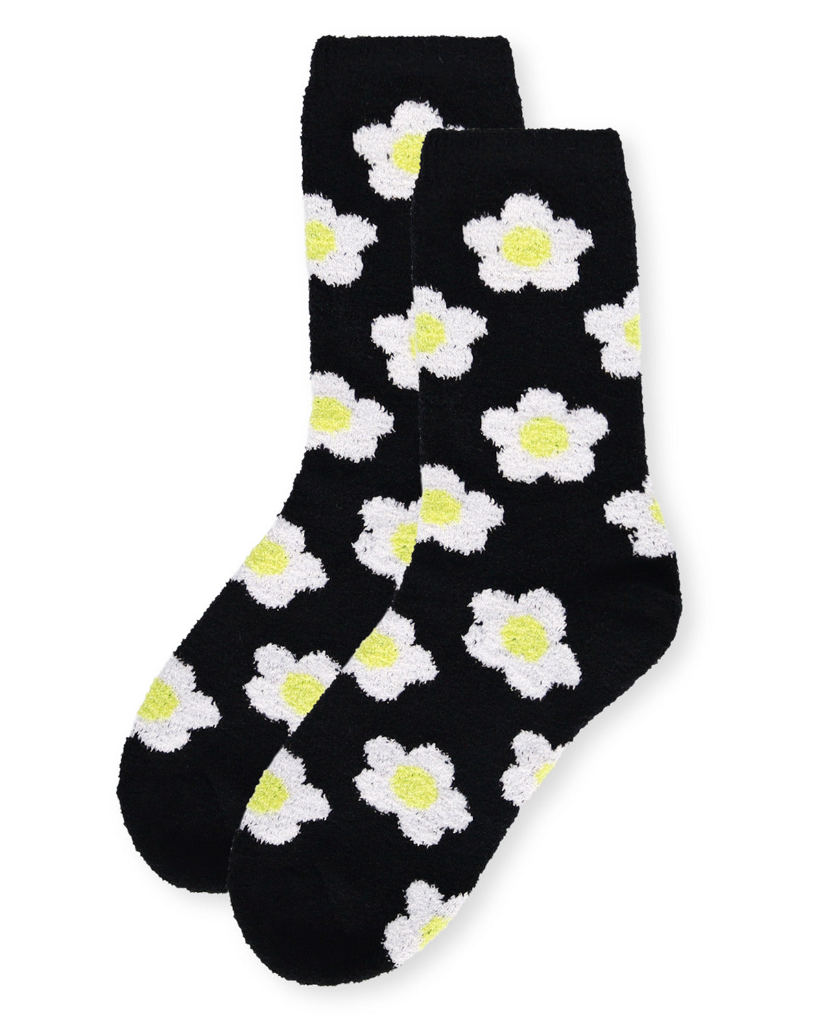 Women's Daisy Super Soft Cozy Crew Socks : Color: Black