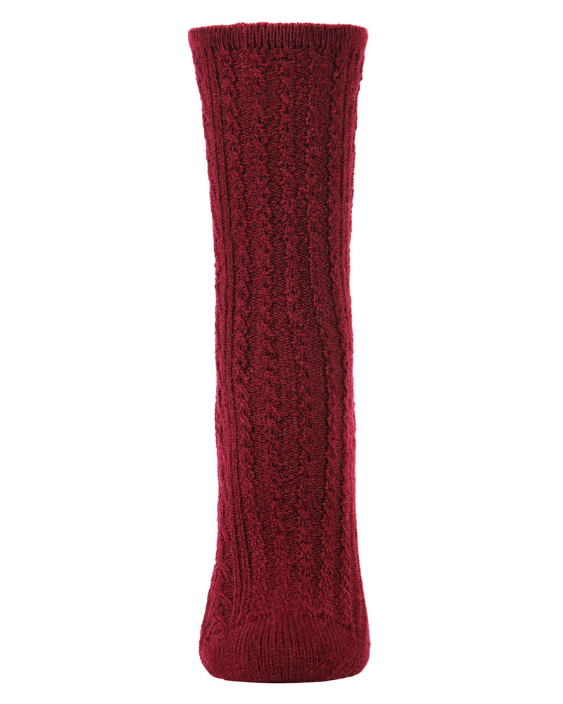 MeMoi Classic Day Knit Crew Socks