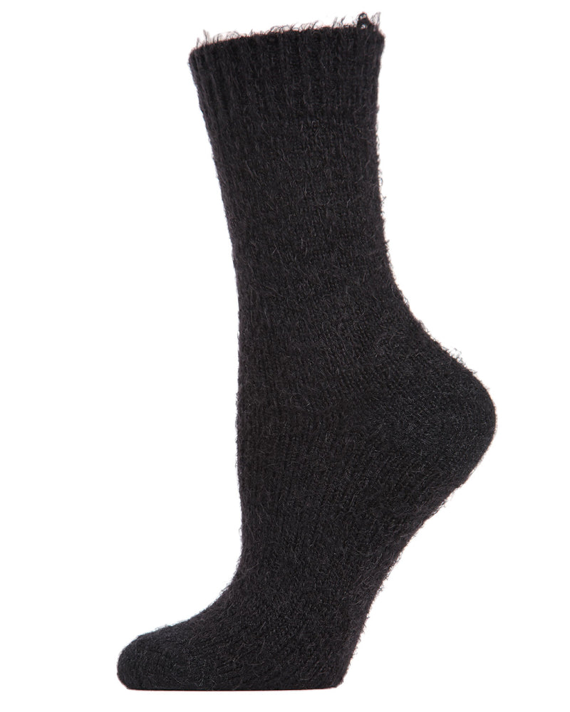 MeMoi Warm Solid Plush Crew Socks