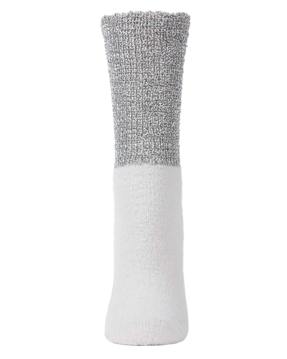 Women's Mod Net Lamb Two-Tone Crew Socks : Color: Black