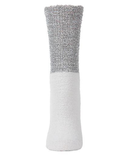 Women's Mod Net Lamb Two-Tone Crew Socks : Color: Black