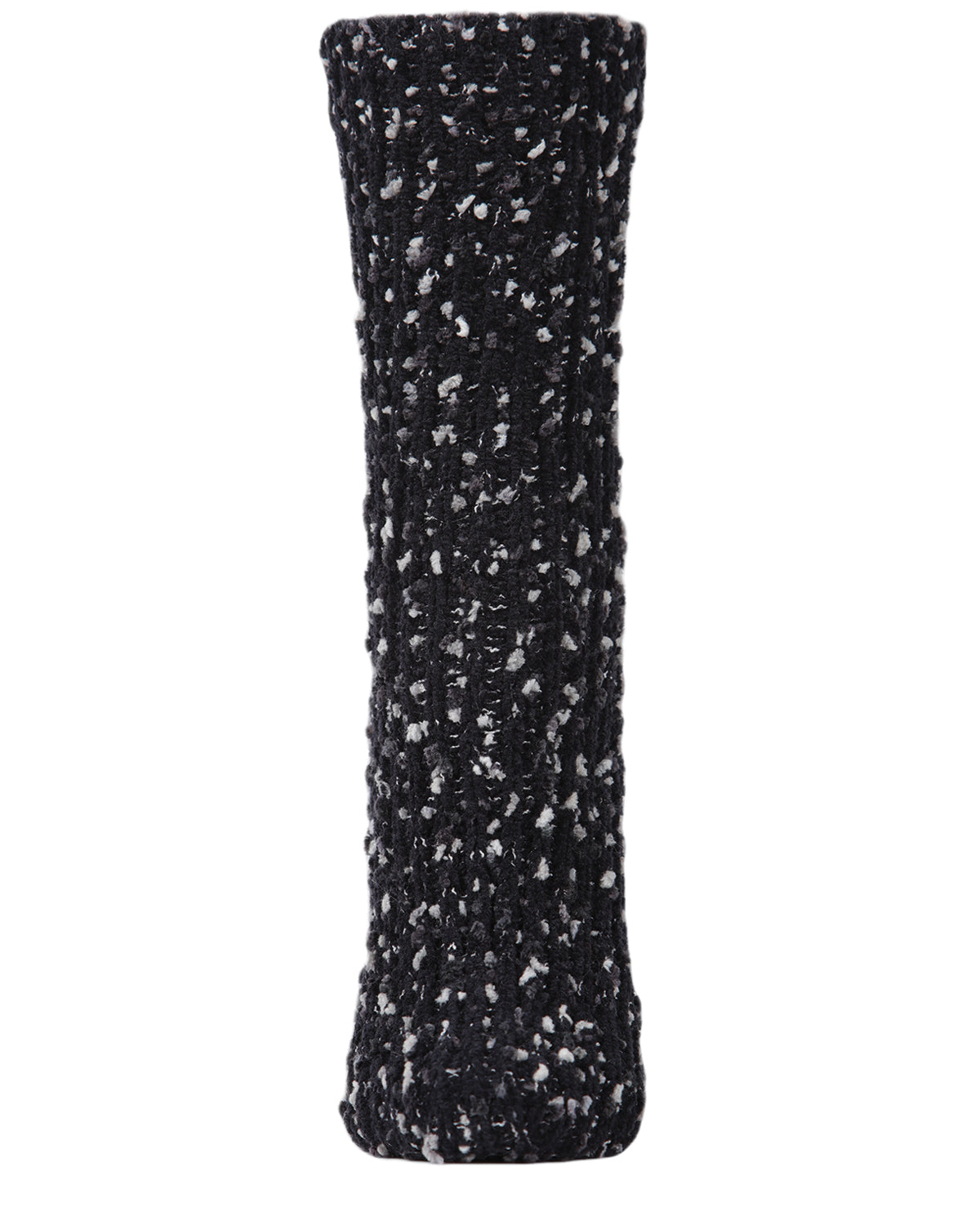 Women's Confetti Plush Cozy Tufted Crew Sock : Color: Burgundy