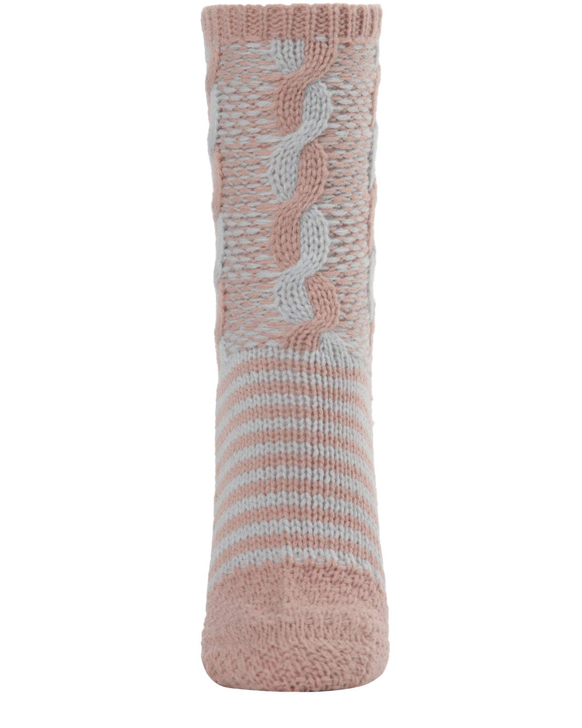 Women's Cable Twist Sweater Knit Soft Cozy Crew Socks : Color: Cypress