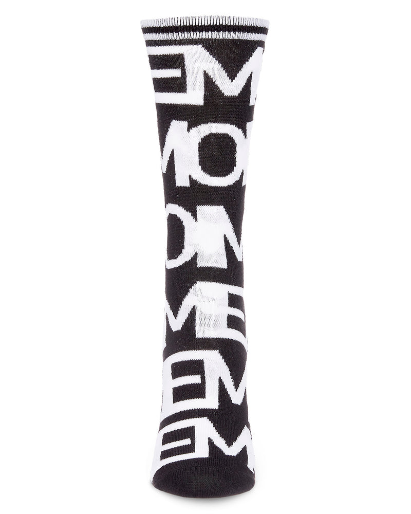 MeMoi Me Moment Fashion Crew Socks