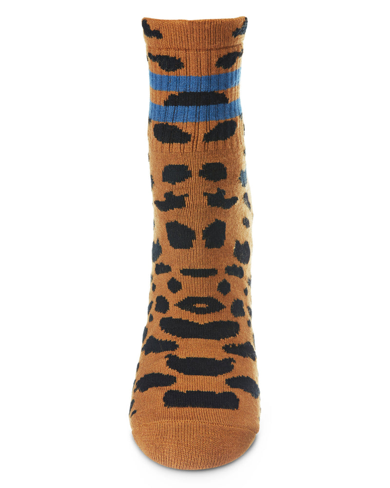 MeMoi Running Wild Ringer Crew Sock