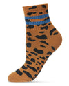 Women's Running Wild Ringer Cotton Blend Crew Sock : Color: Orange