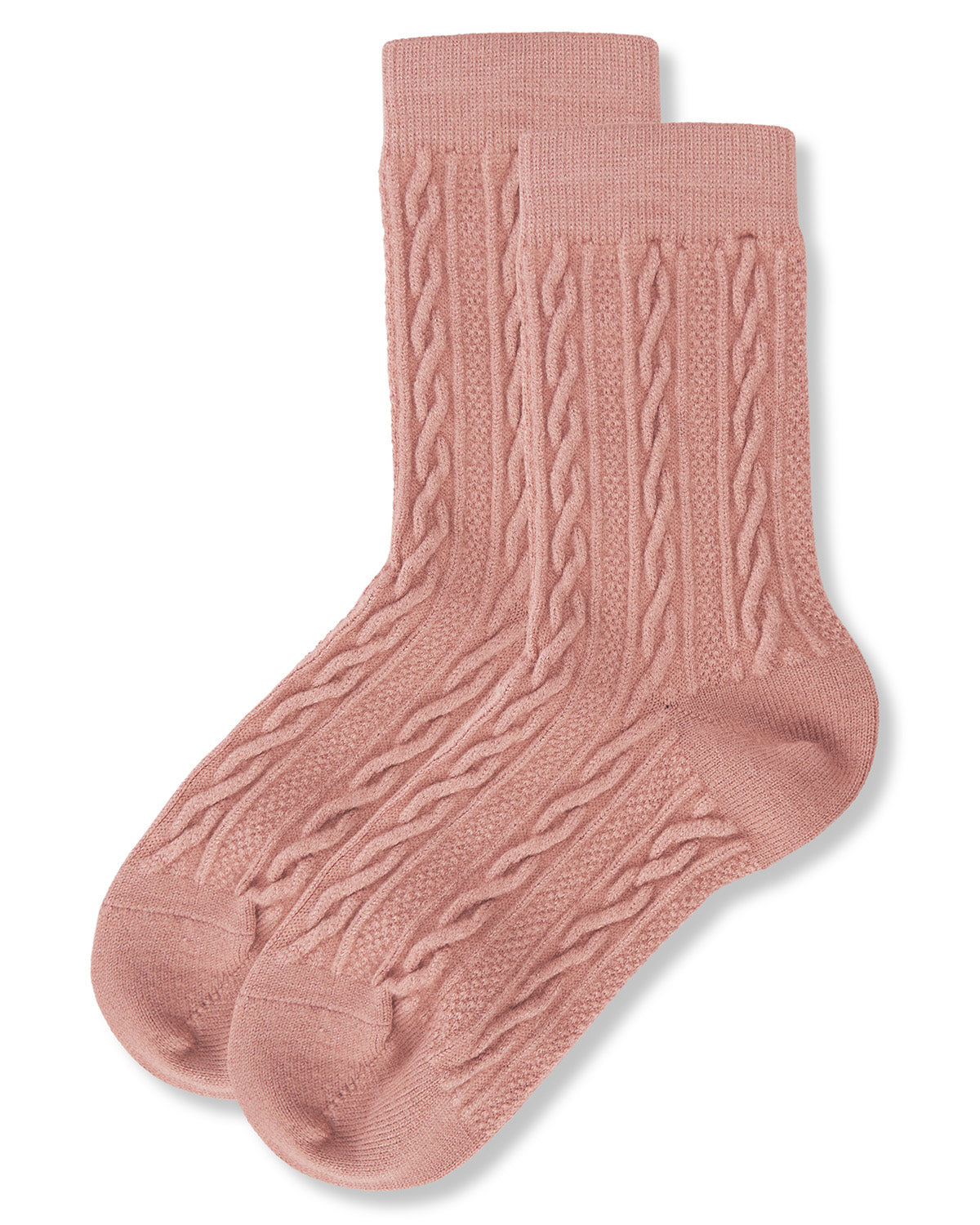 Women's Classic Cozy and Warm Cable Knit Crew Socks : Color: Black