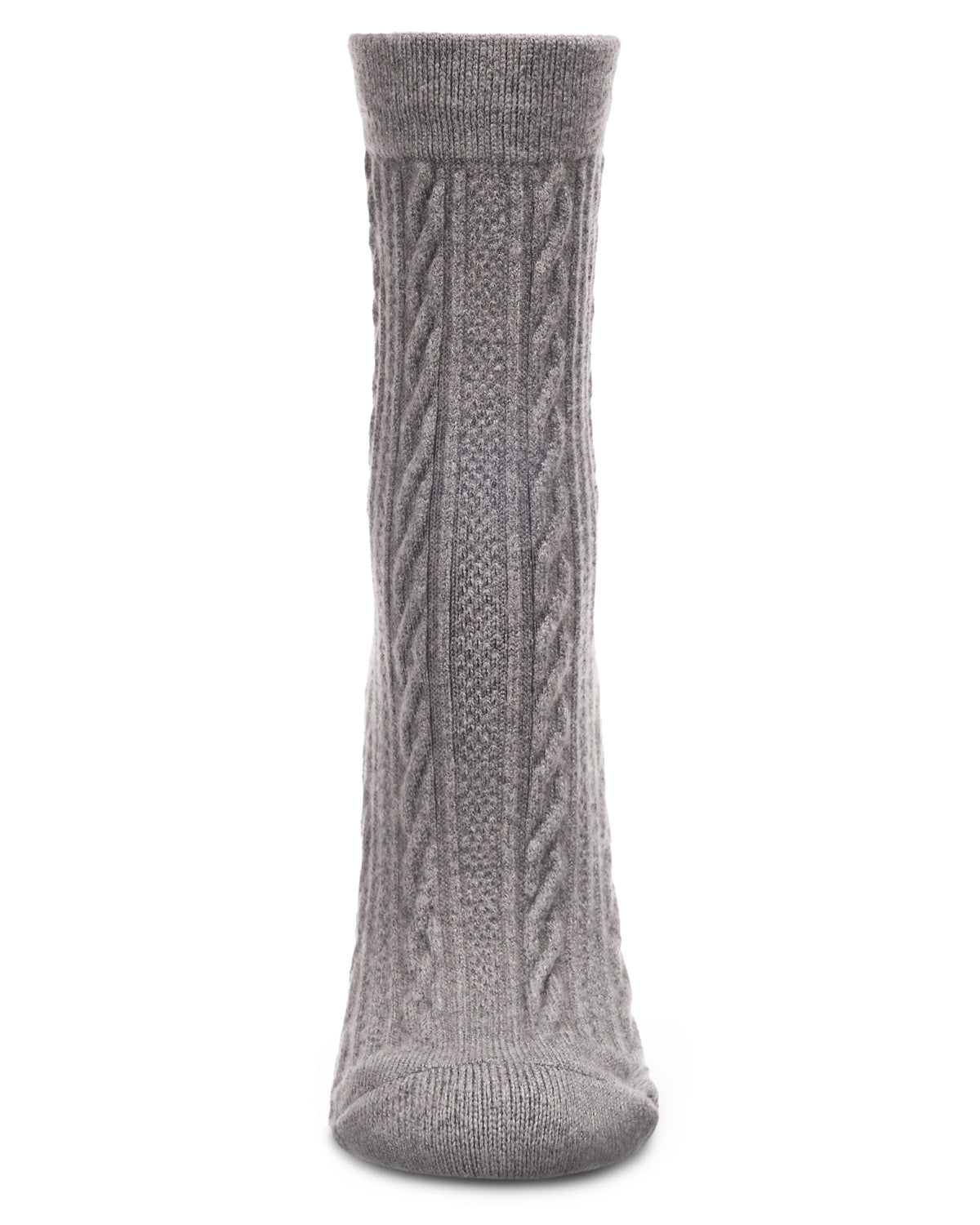 Women's Classic Cozy and Warm Cable Knit Crew Socks : Color: Black