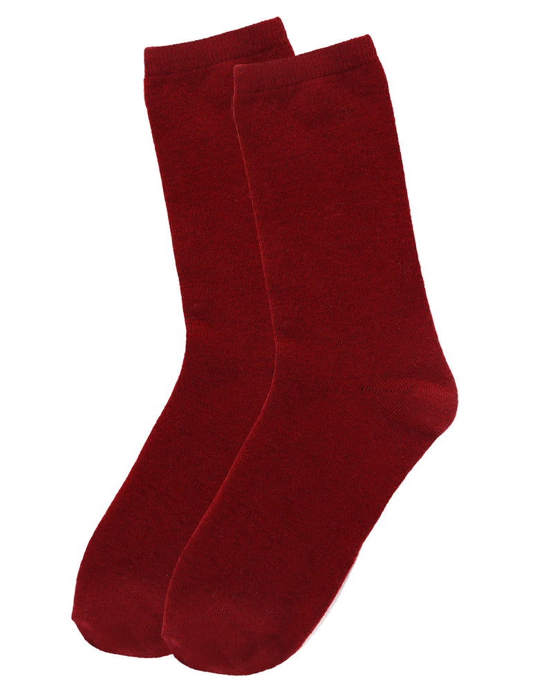 Femme/Homme Cotton Blend Doc Socks Cherry Red Cotton/Nylon