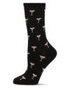 Women's Soft Cosmo Cashmere Crew Socks : Color: Black