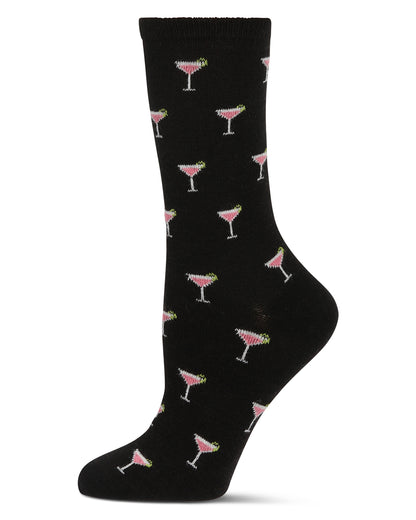 Women's Soft Cosmo Cashmere Crew Socks : Color: Black