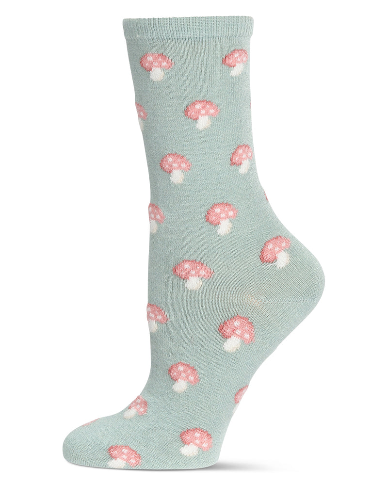 Women's Soft Mushroom Cashmere Crew Socks