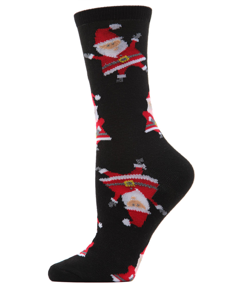 MeMoi Santa Claus Holiday Crew Sock