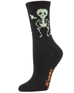 MeMoi Glow in the Dark Skeleton Socks