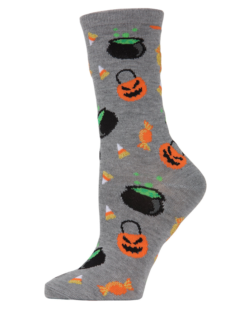 MeMoi Festive Pumpkin Crew Socks