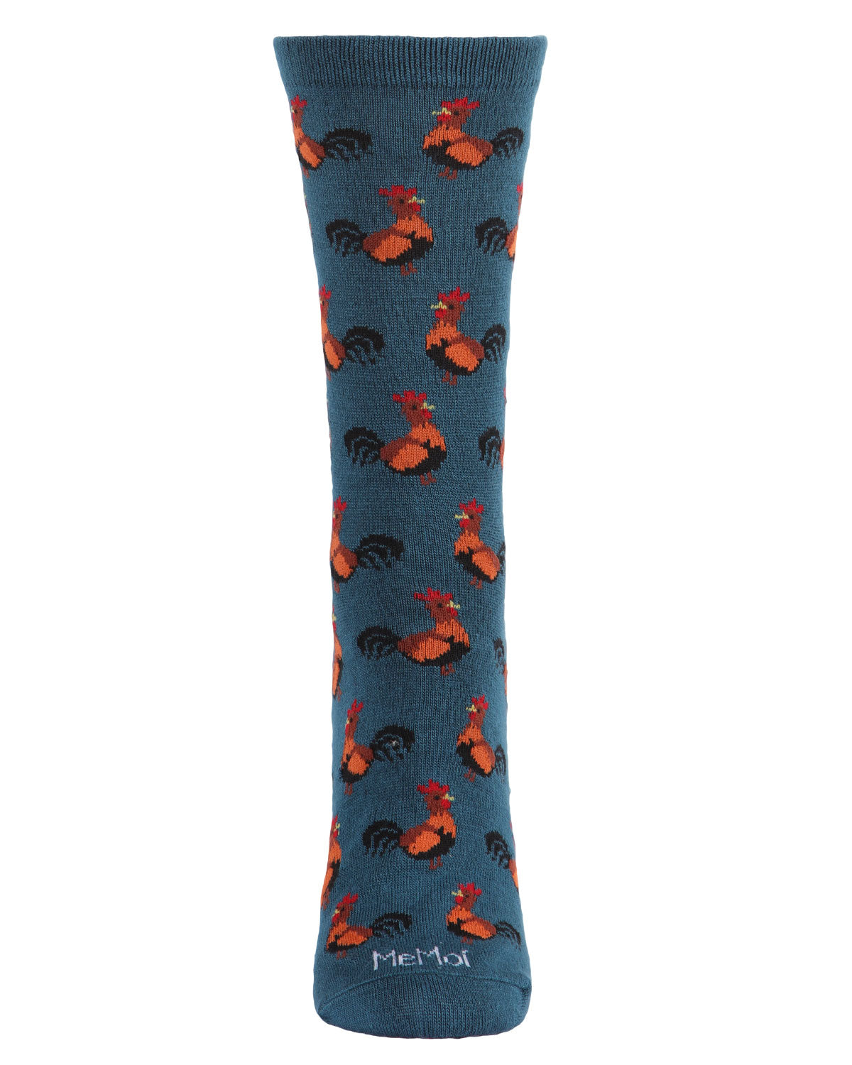 What the Cluck Bamboo Blend Chicken Crew Socks : Color: Black