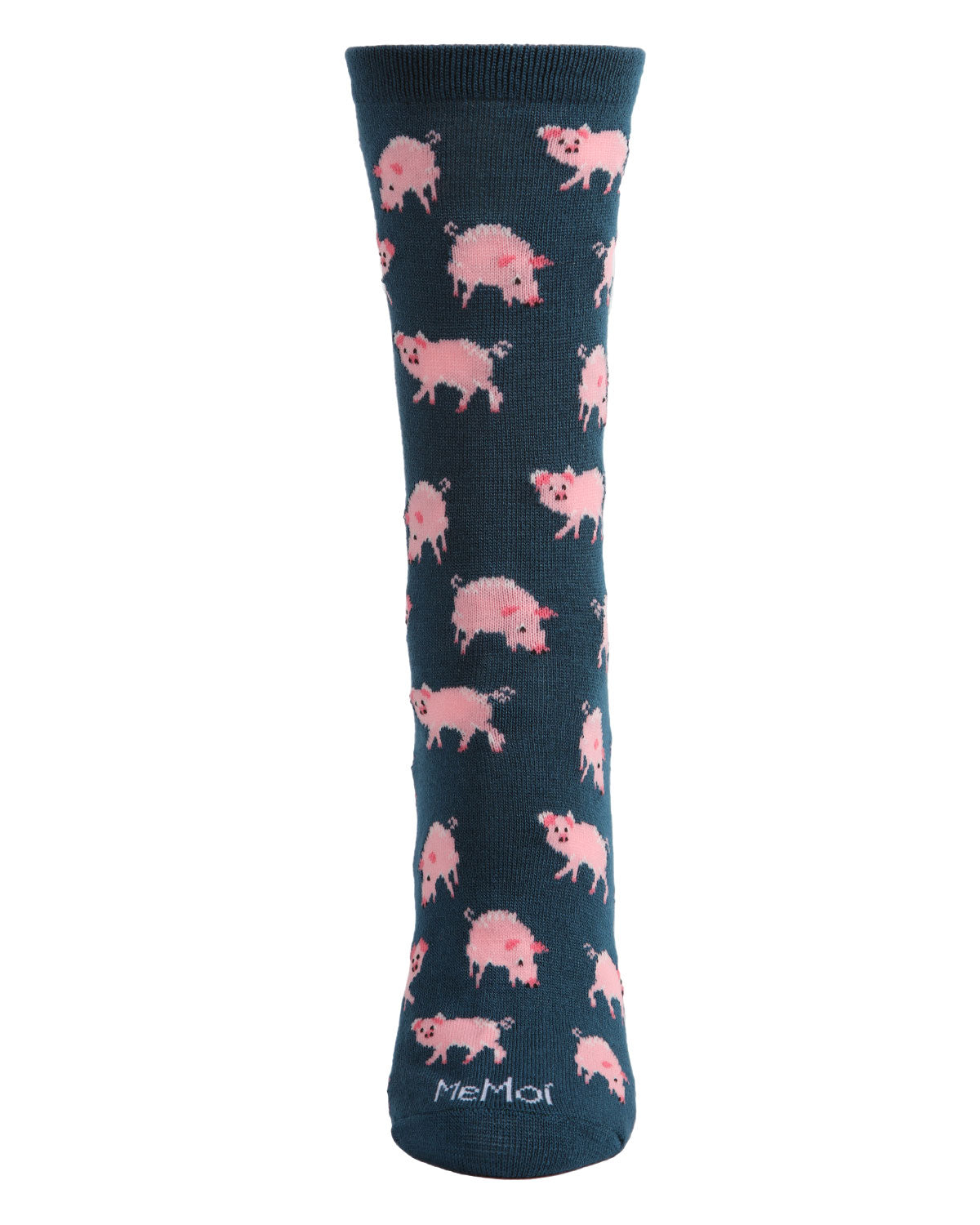 Pretty Pigs Bamboo Blend Crew Socks : Color: Legion Blue