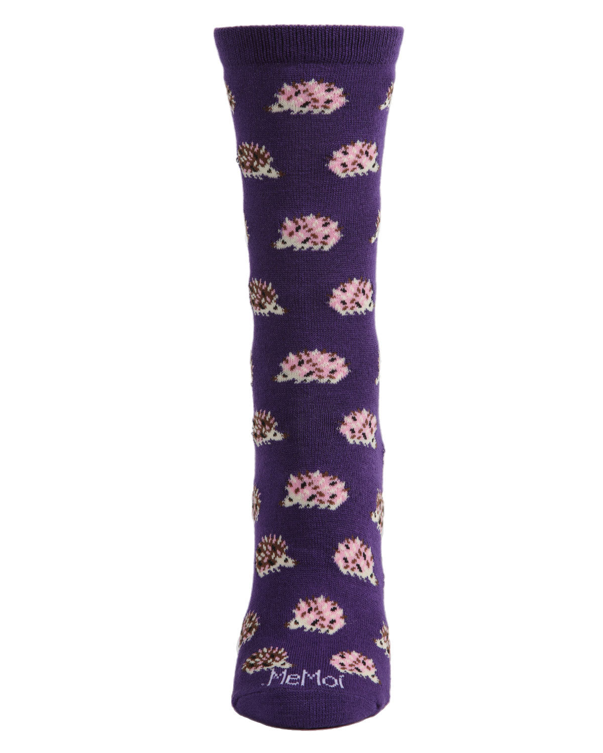 Hedgehogs Bamboo Blend Crew Socks : Color: Grape Juice