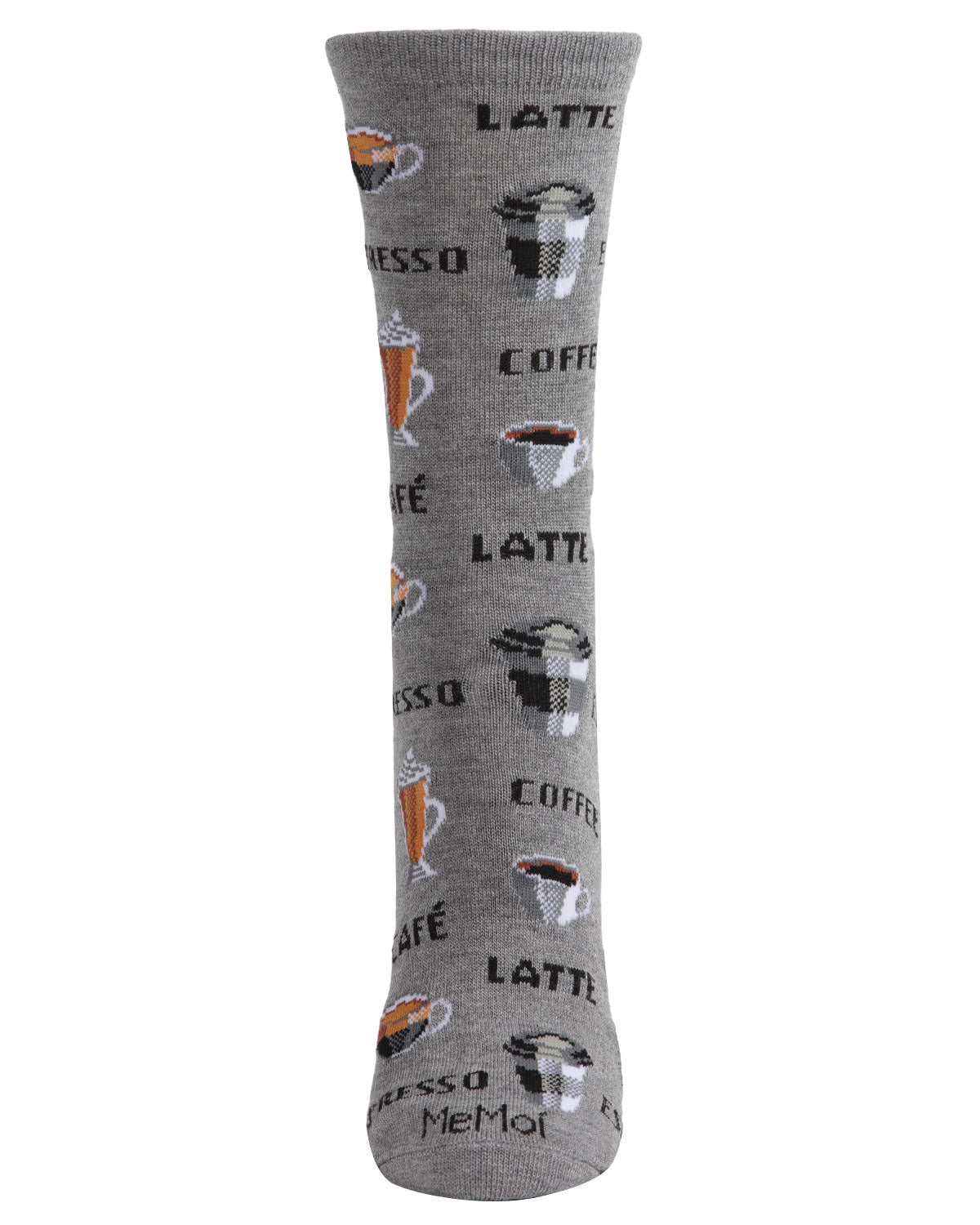 Coffee Bamboo Blend Crew Socks : Color: Medium Gray Heather