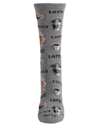 Coffee Bamboo Blend Crew Socks : Color: Medium Gray Heather