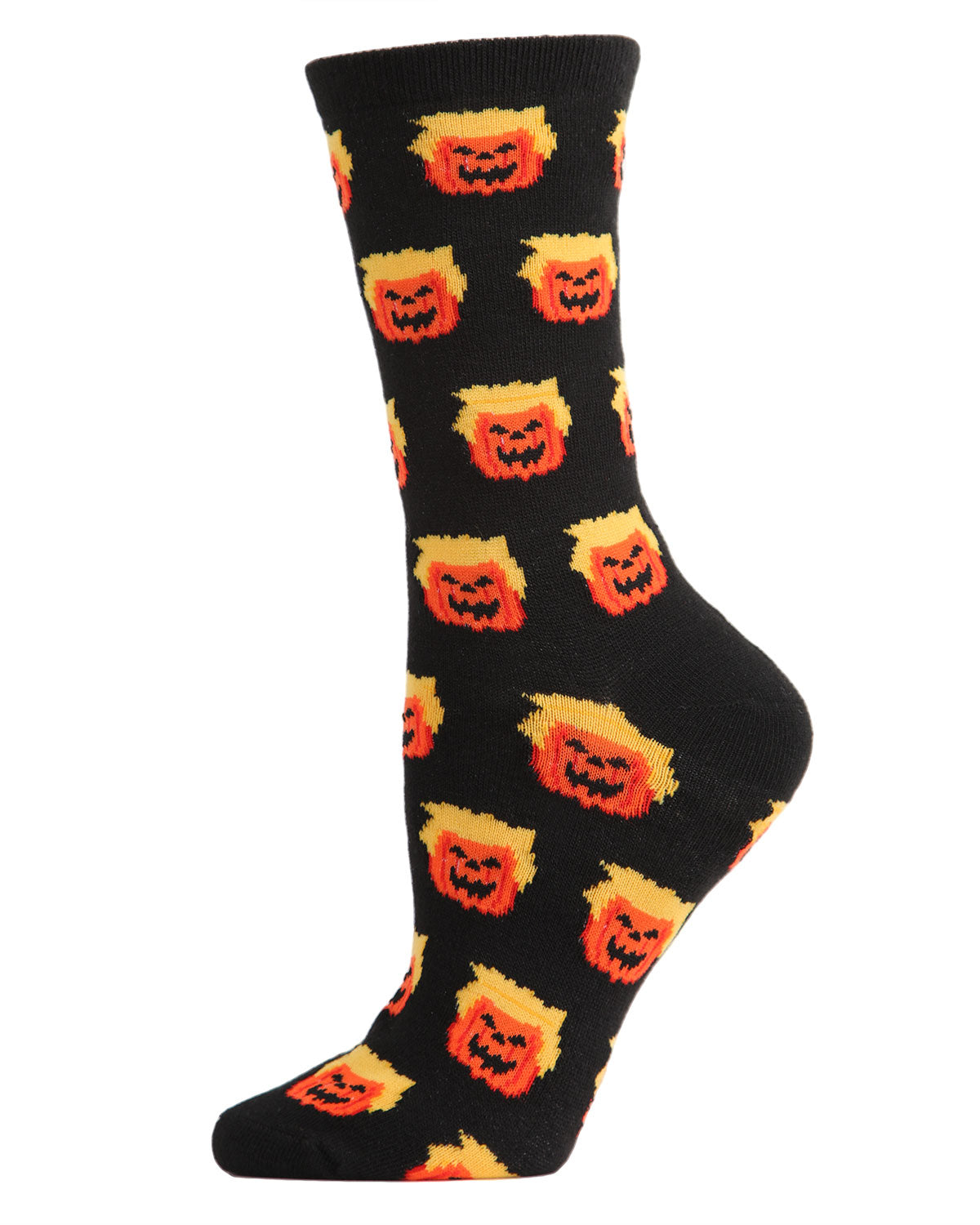 Number 45 Halloween Crew Socks : Color: Black