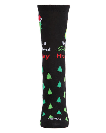 Women's Dill-ightful Holiday Crew Socks : Color: Medium Gray Heather