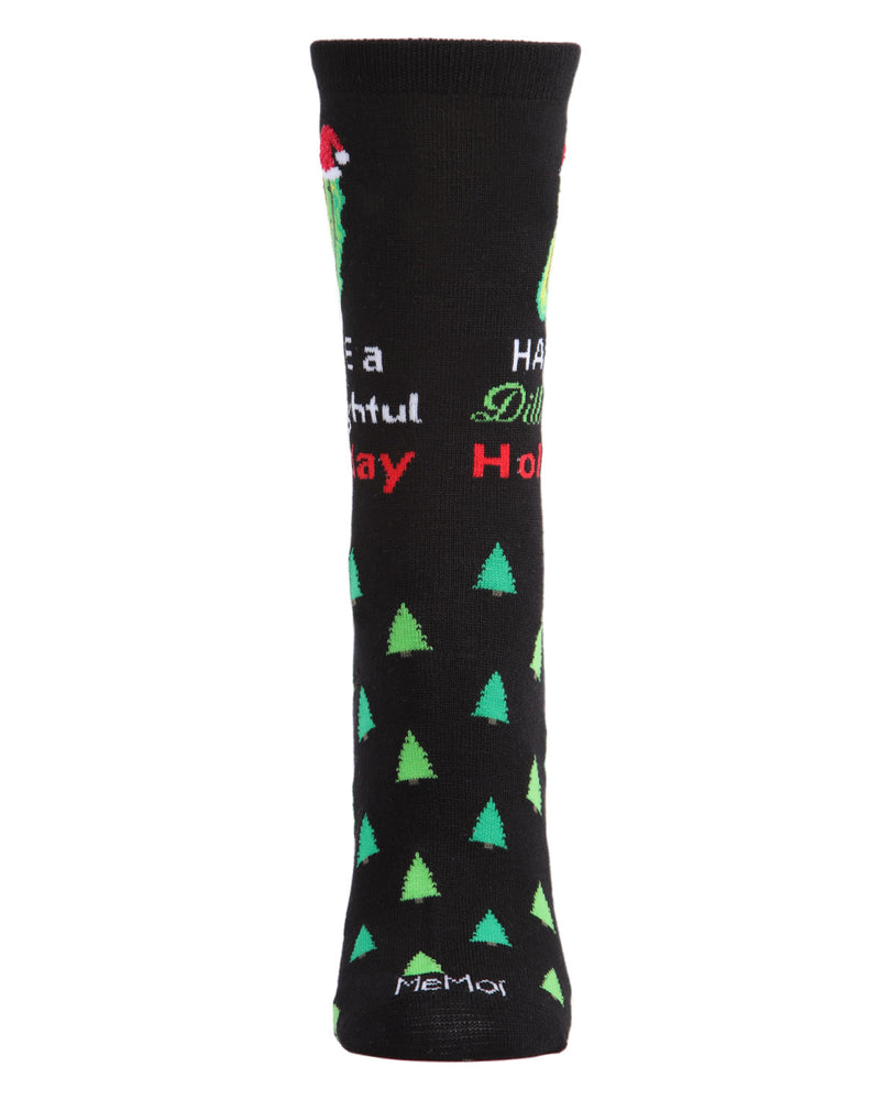 MeMoi Dill-ightful Holiday Crew Socks