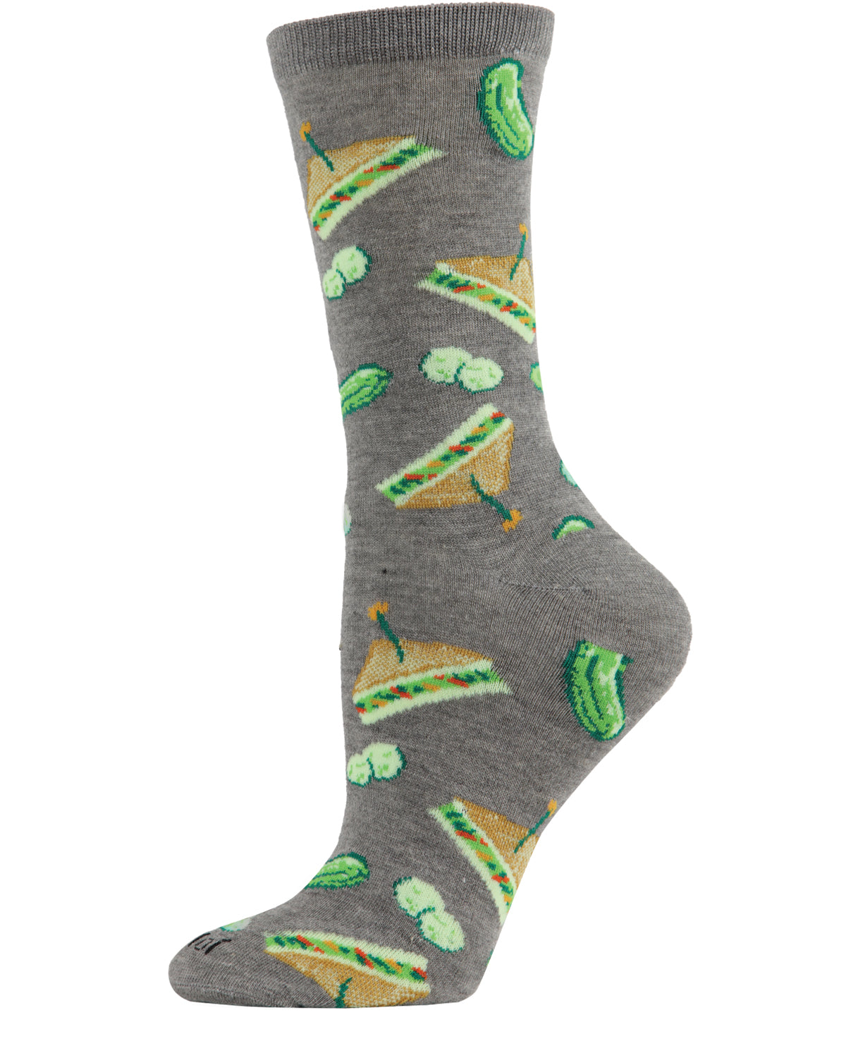 Sandwiches Bamboo Blend Crew Socks : Color: Medium Gray