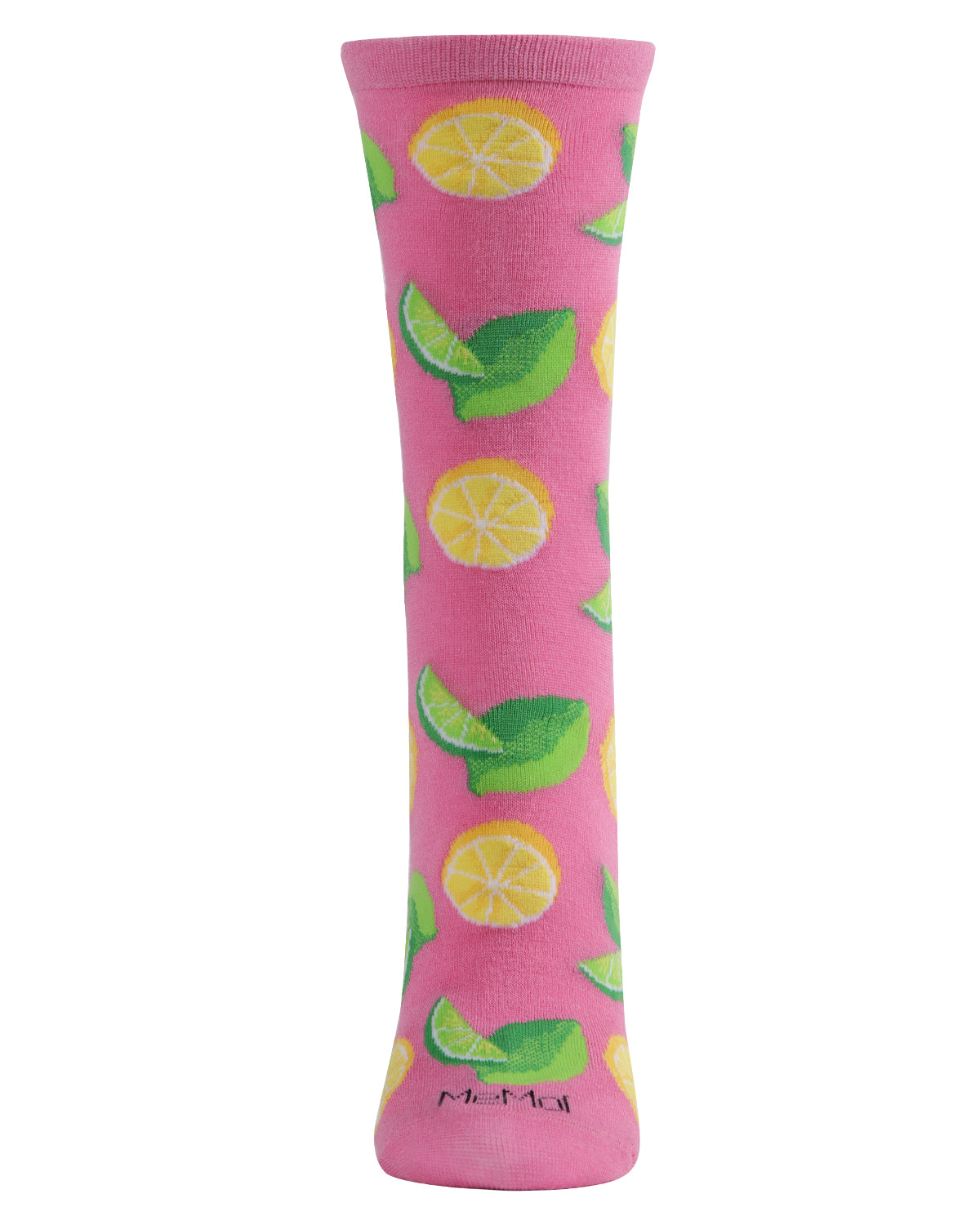 When Life Gives You Lemons Bamboo Blend Crew Socks : Color: Fuchsia Pink