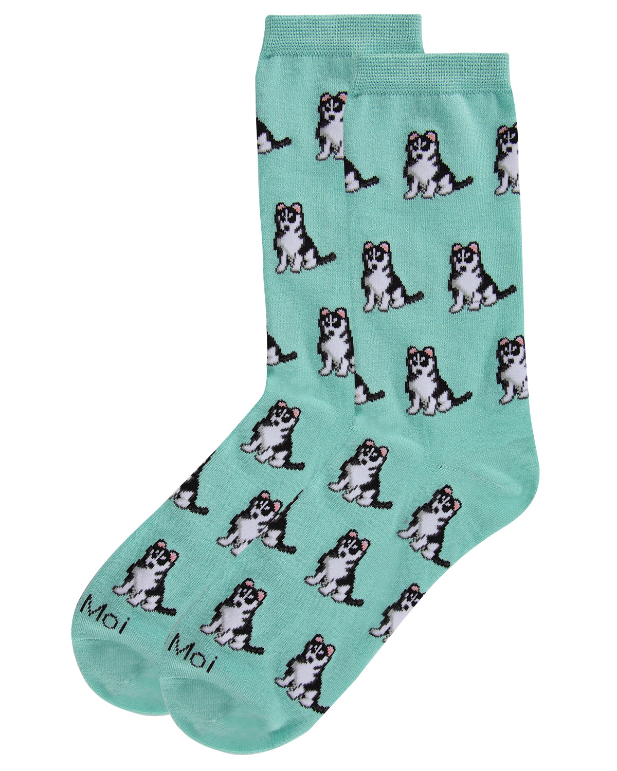 Huskies Bamboo Blend Crew Socks : Color: Deep Lagoon
