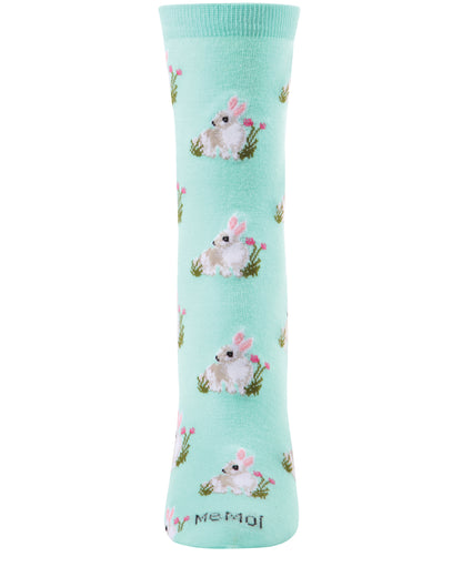 Rabbits Bamboo Blend Crew Socks : Color: Seafoam