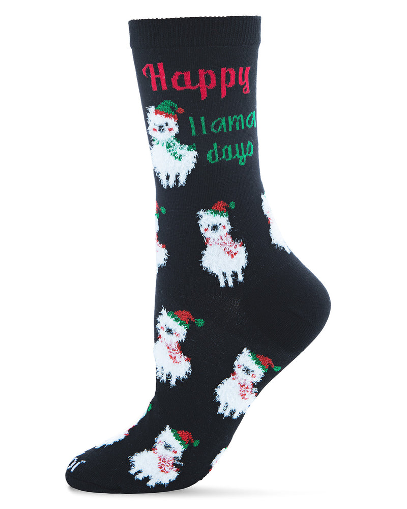 MeMoi Happy Llama Days Novelty Socks
