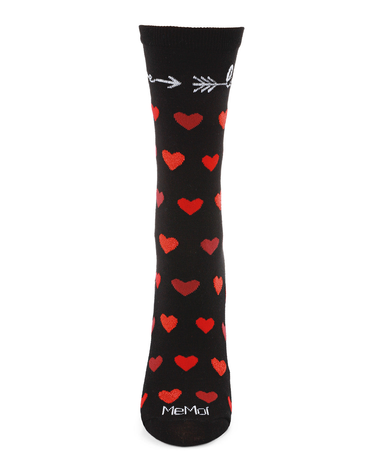 Love Struck Bamboo Blend Crew Sock : Color: Black