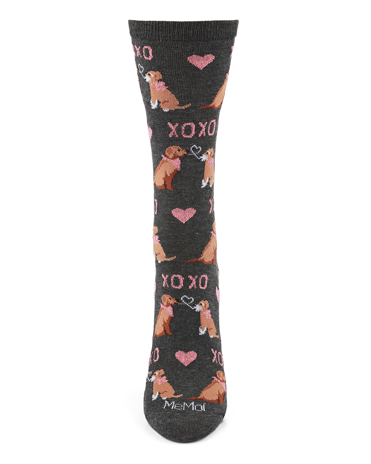 Noodle Kiss Bamboo Blend Crew Sock : Color: Dark Gray Heather