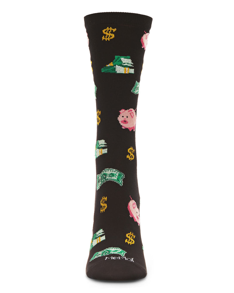 Money in the Bank Bamboo Blend Crew Sock