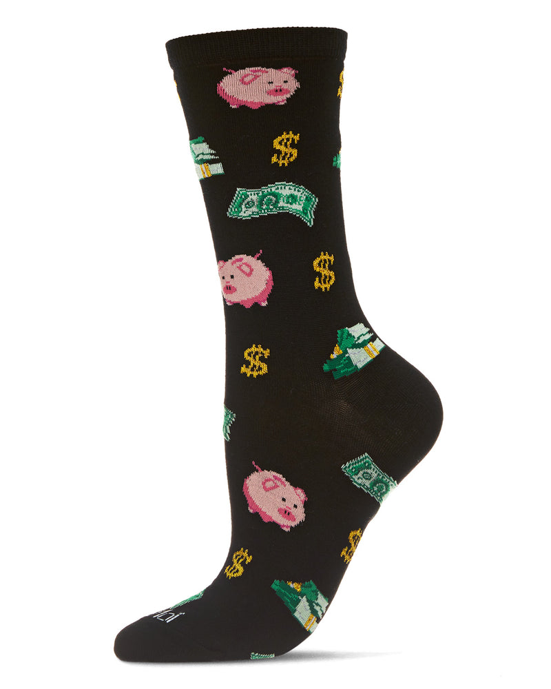 Money in the Bank Bamboo Blend Crew Sock