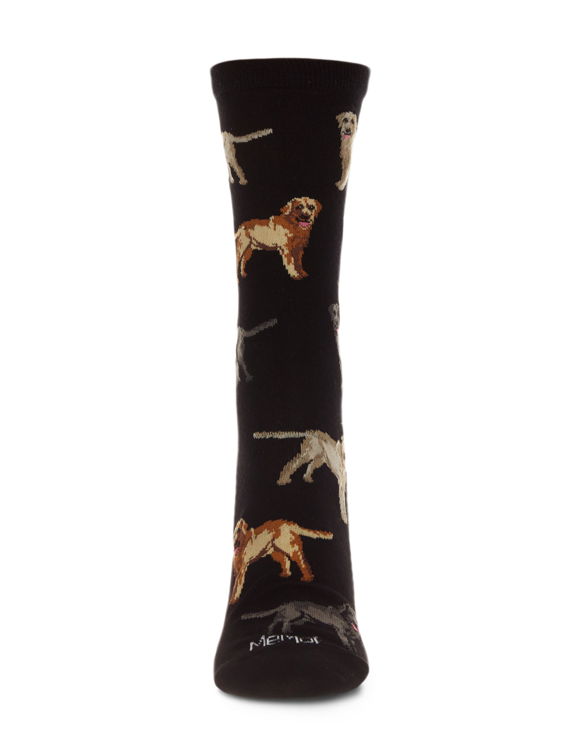 Lovely Labradors Bamboo Blend Crew Sock : Color: Black