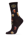 Craft Beer Bamboo Blend Crew Sock : Color: Black