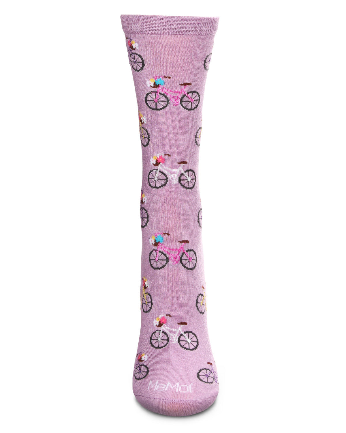 Time to Ride Bicycles Bamboo Blend Crew Sock : Color: Light Blue