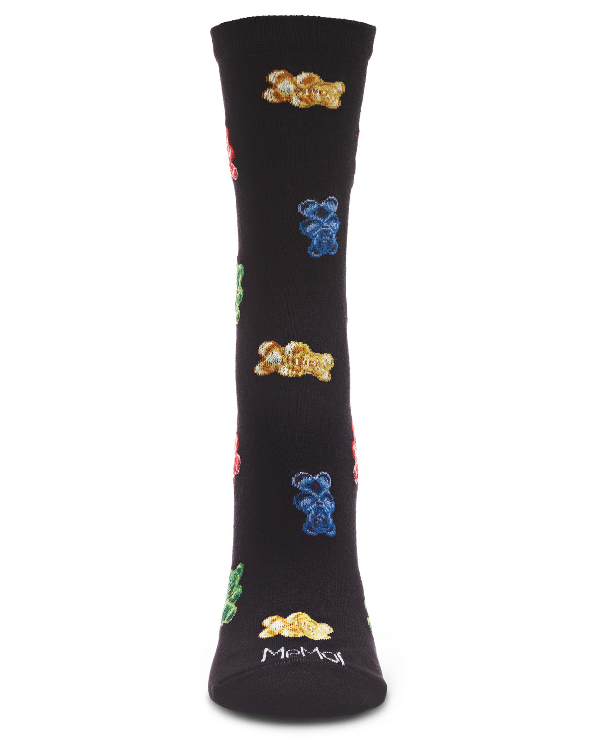 Gummy Bears Bamboo Blend Crew Socks : Color: Black