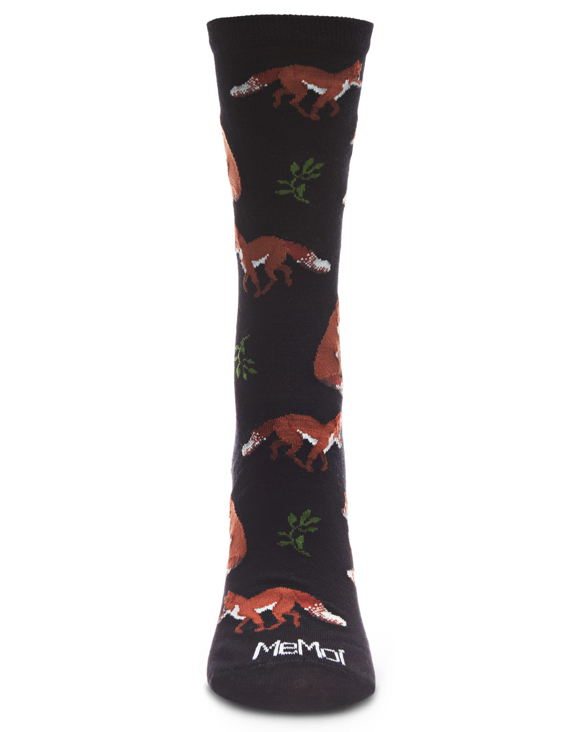 You Sly Fox Bamboo Blend Crew Sock : Color: Black