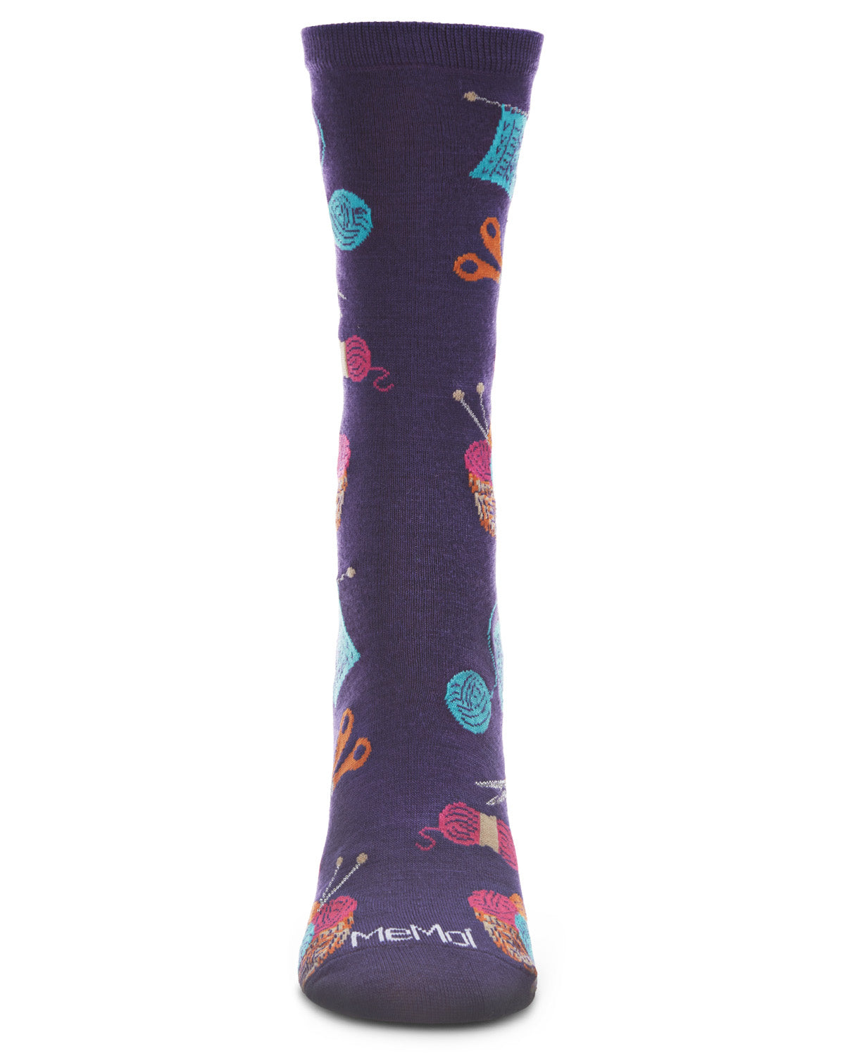 Knitting Bamboo Blend Crew Socks : Color: Blackberry Cordial